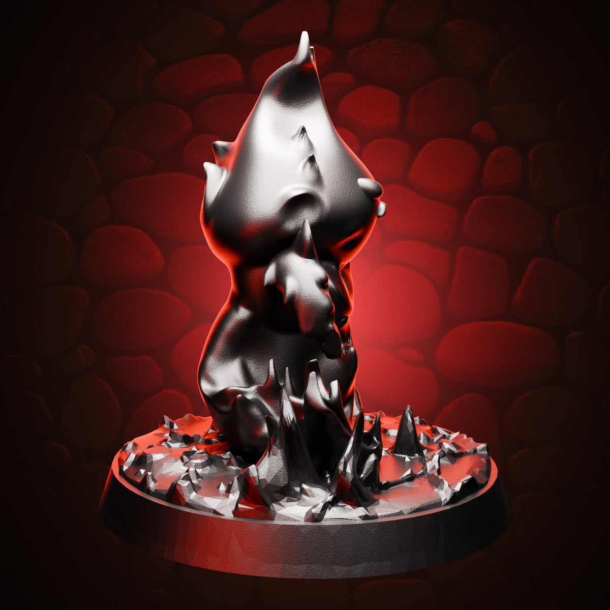 Lesser Fire Elemental, left view