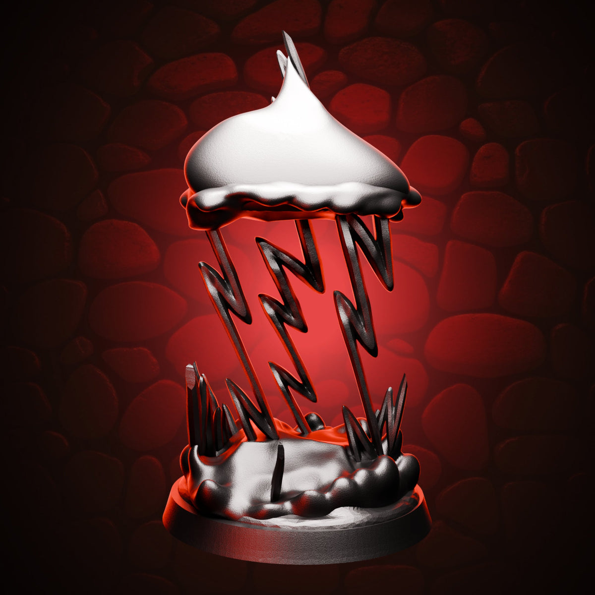 Lesser Wind Lightning Elemental back