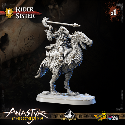 Huntress Sister - Mounted | Anastyr Chronicles