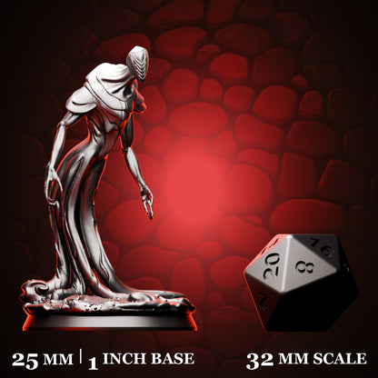 Ocean Reaper Wraith shown beside a d20 for scale
