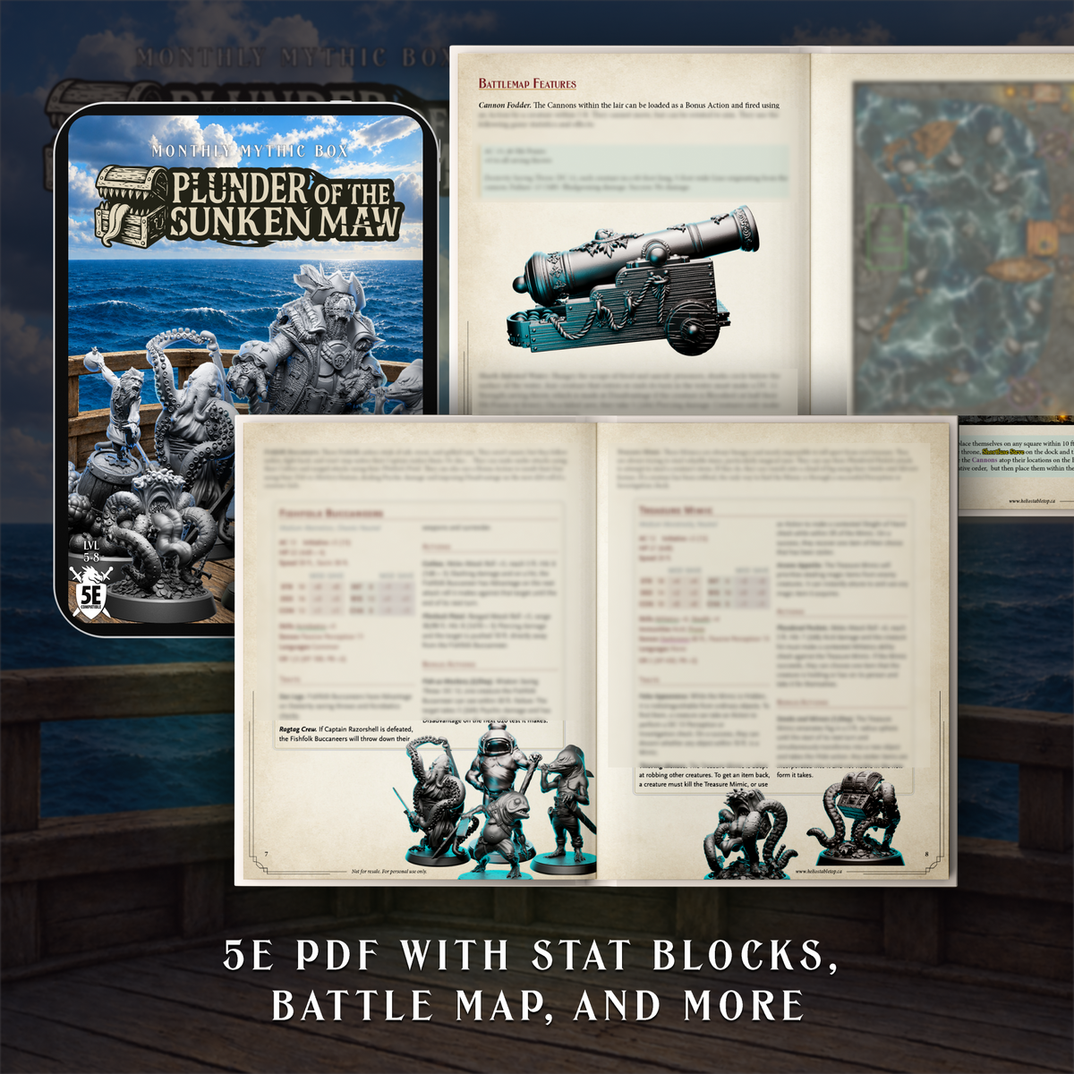 Plunder of The Sunken Maw | Ready to Run 5.5e Mythic Encounter
