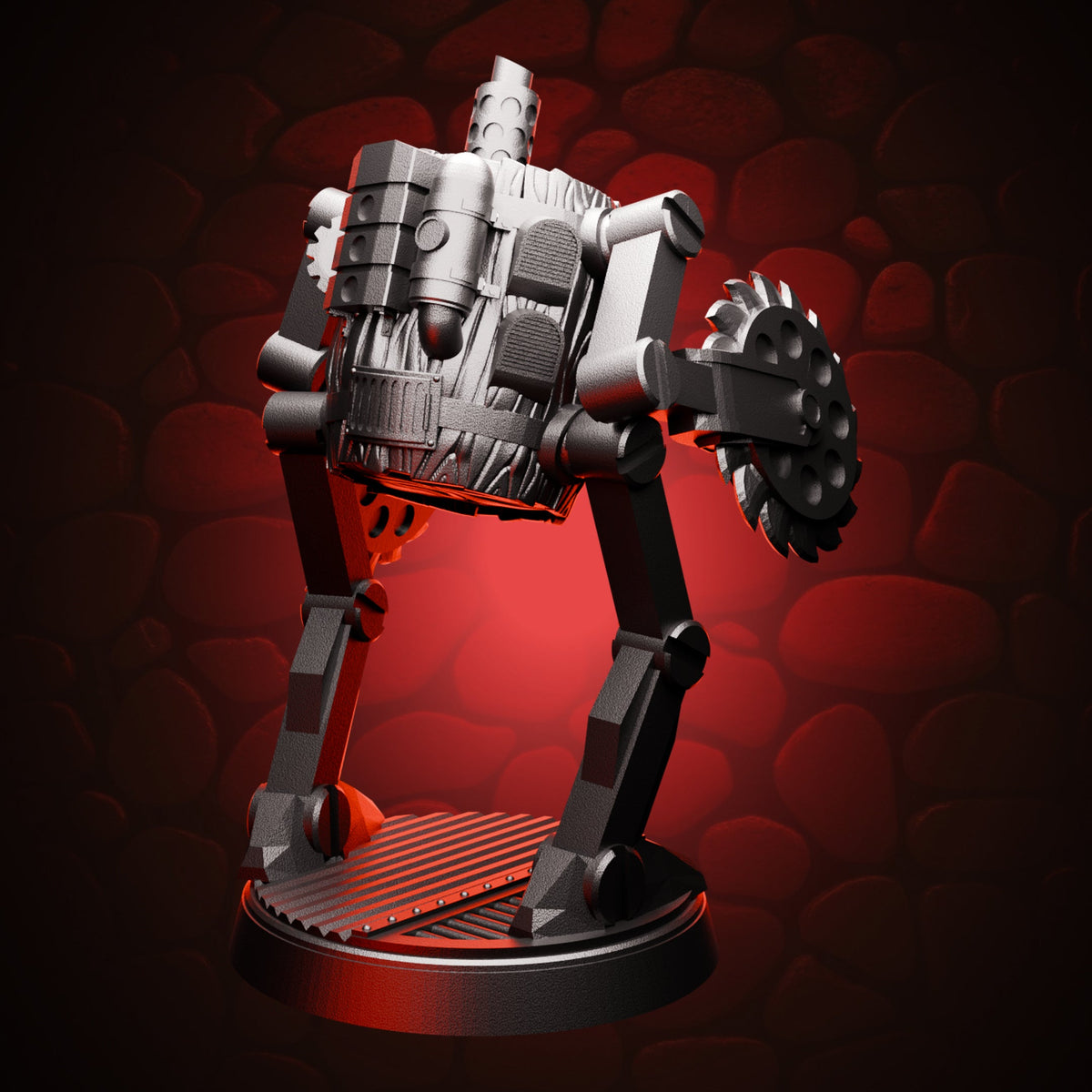 Razorblade Droid, rear view