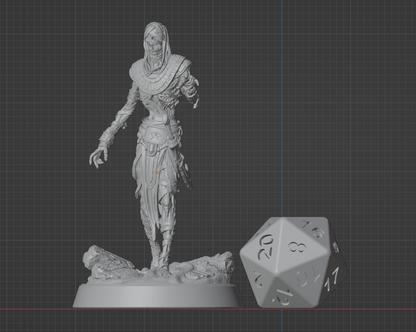 Mummy - Pose 1 - Medium (1in base)