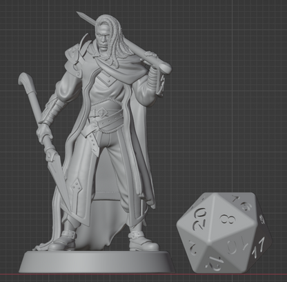 Elf Fighter | Dual Short Spears | 5e