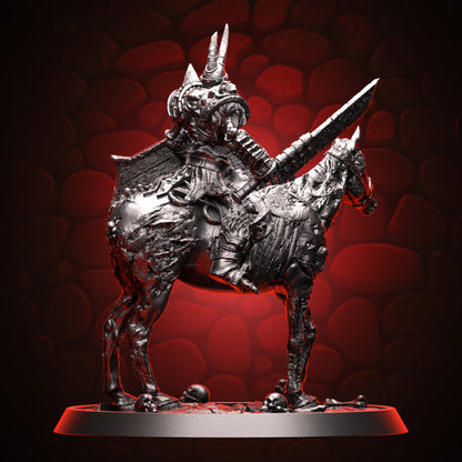 Skeleton Captian Mounted on Zombie Horse back