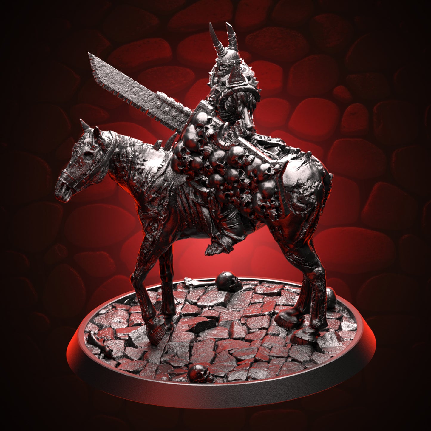 Skeleton Captian Mounted on Zombie Horse Topright