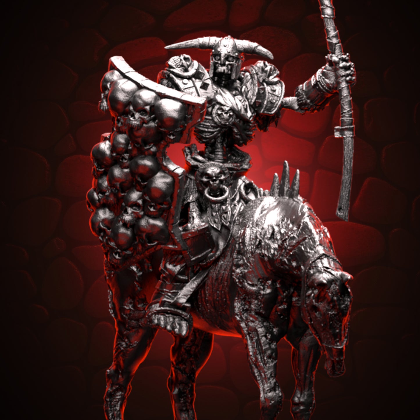 Skeleton Commander Mounted on Zombie Horse Cover