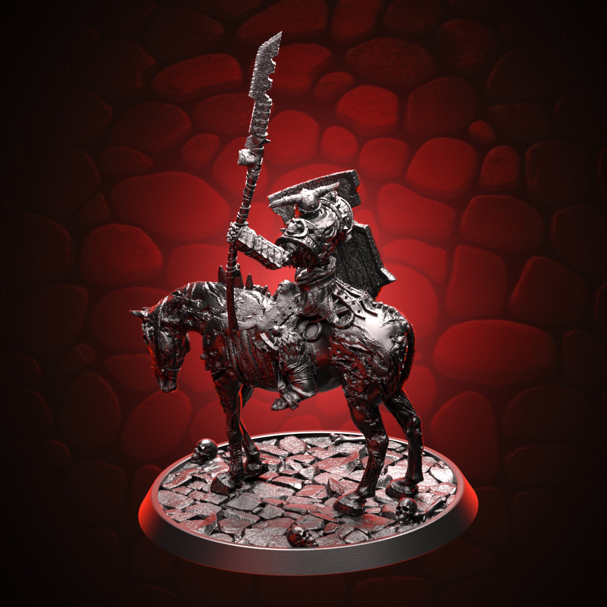 Skeleton Commander Mounted on Zombie Horse Topleft
