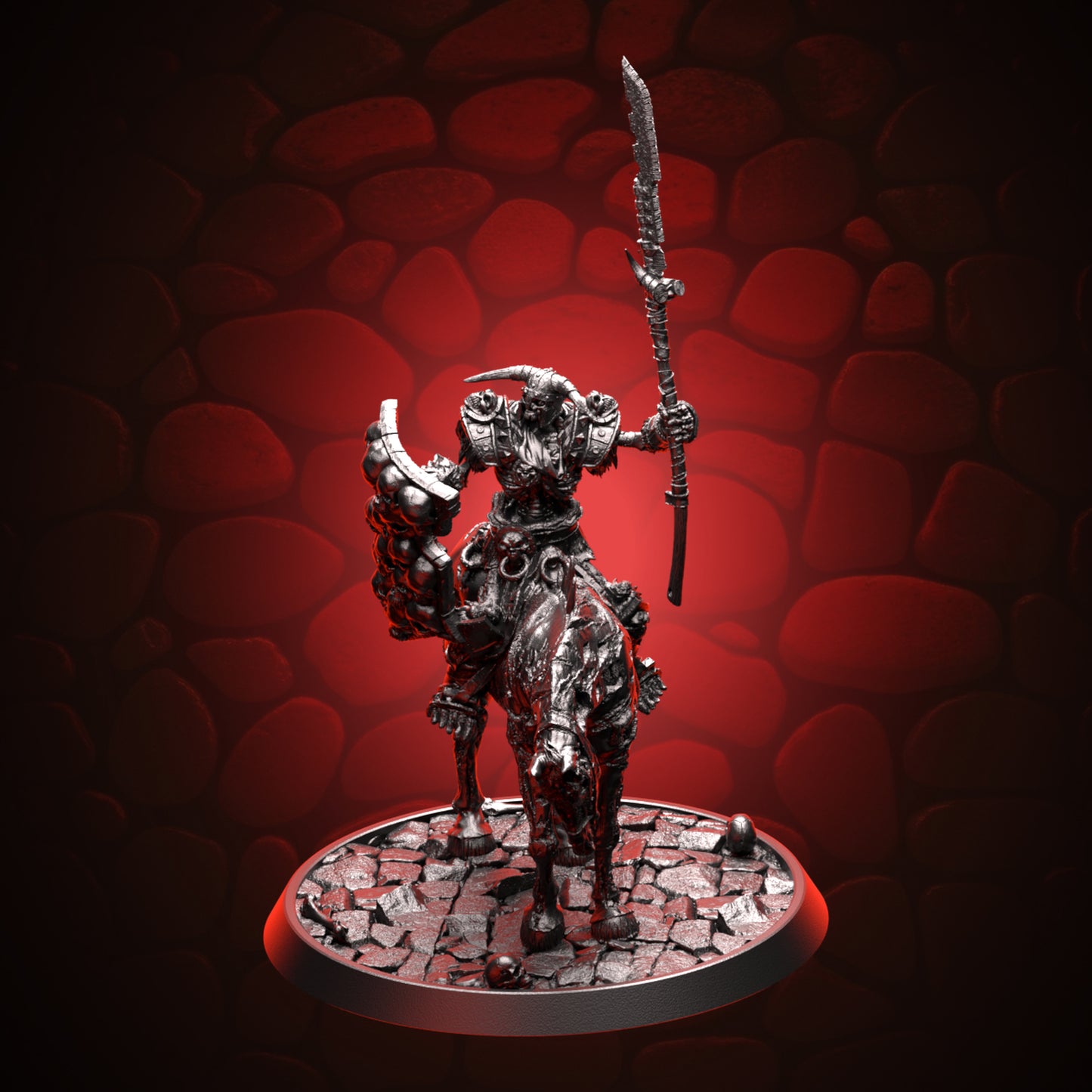 Skeleton Commander Mounted on Zombie Horse Topright