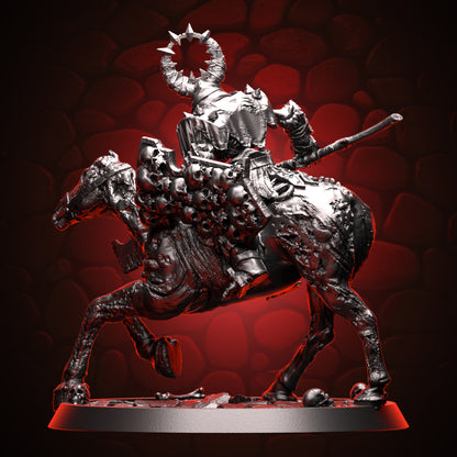 Skeleton Knight Mounted on Zombie Horse back