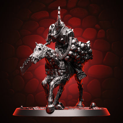 Skeleton Knight Mounted on Zombie Horse left
