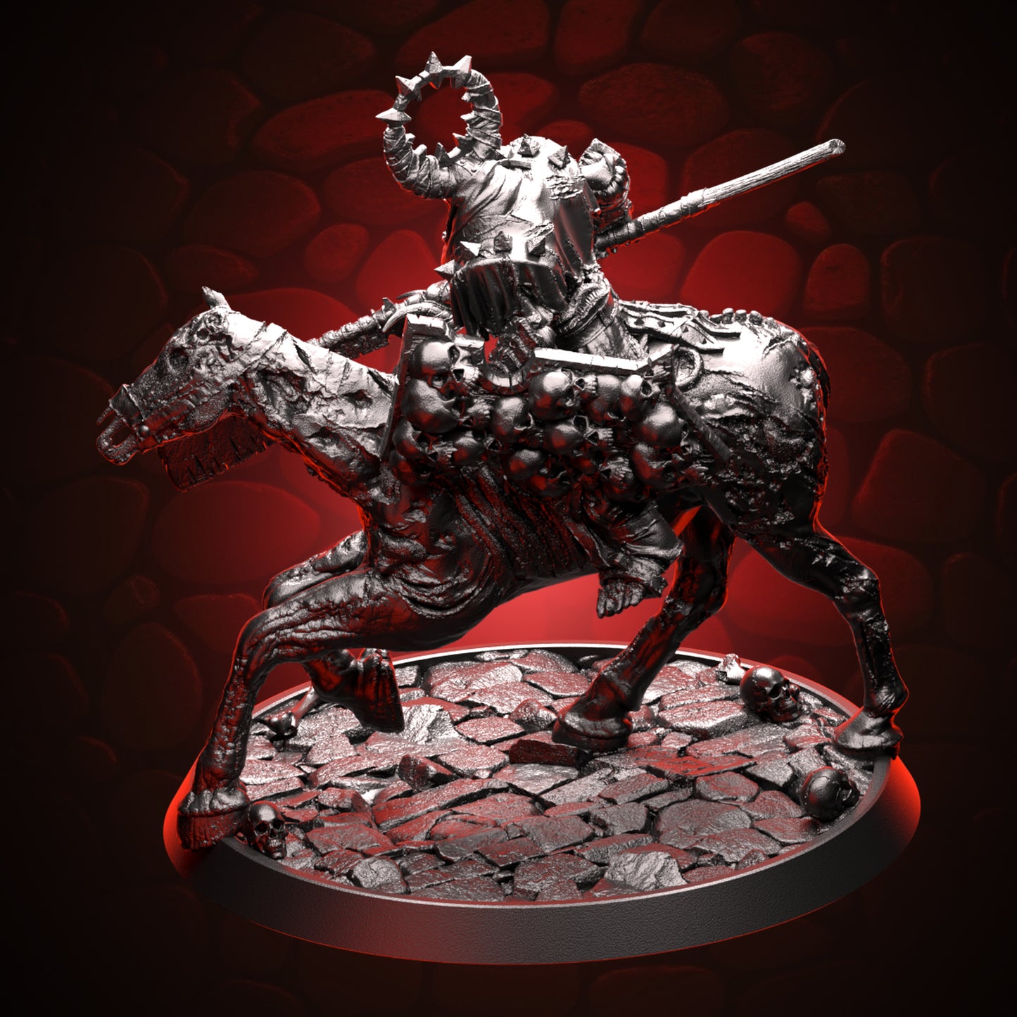 Skeleton Knight Mounted on Zombie Horse Topleft