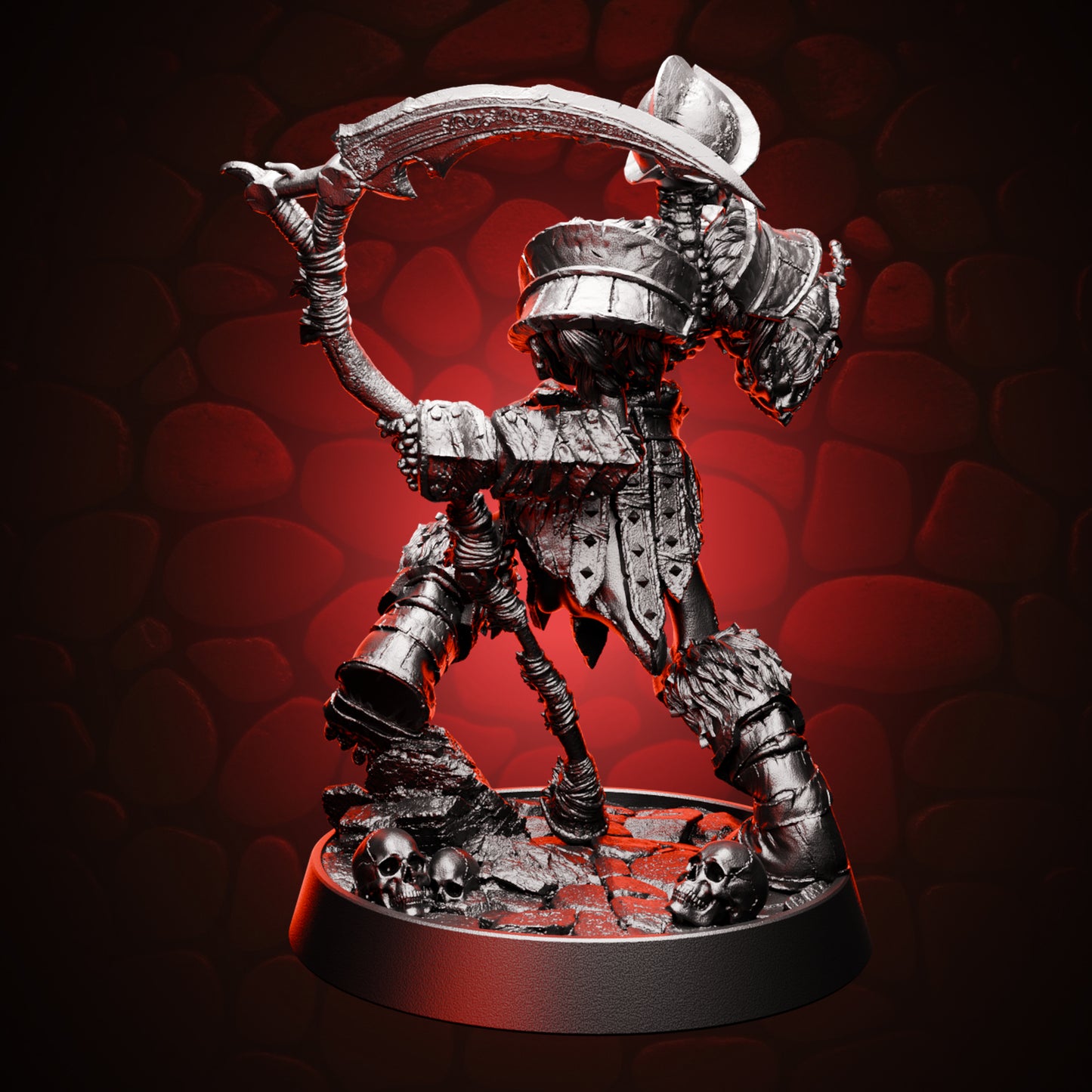 Skeleton Soilder Scythe back