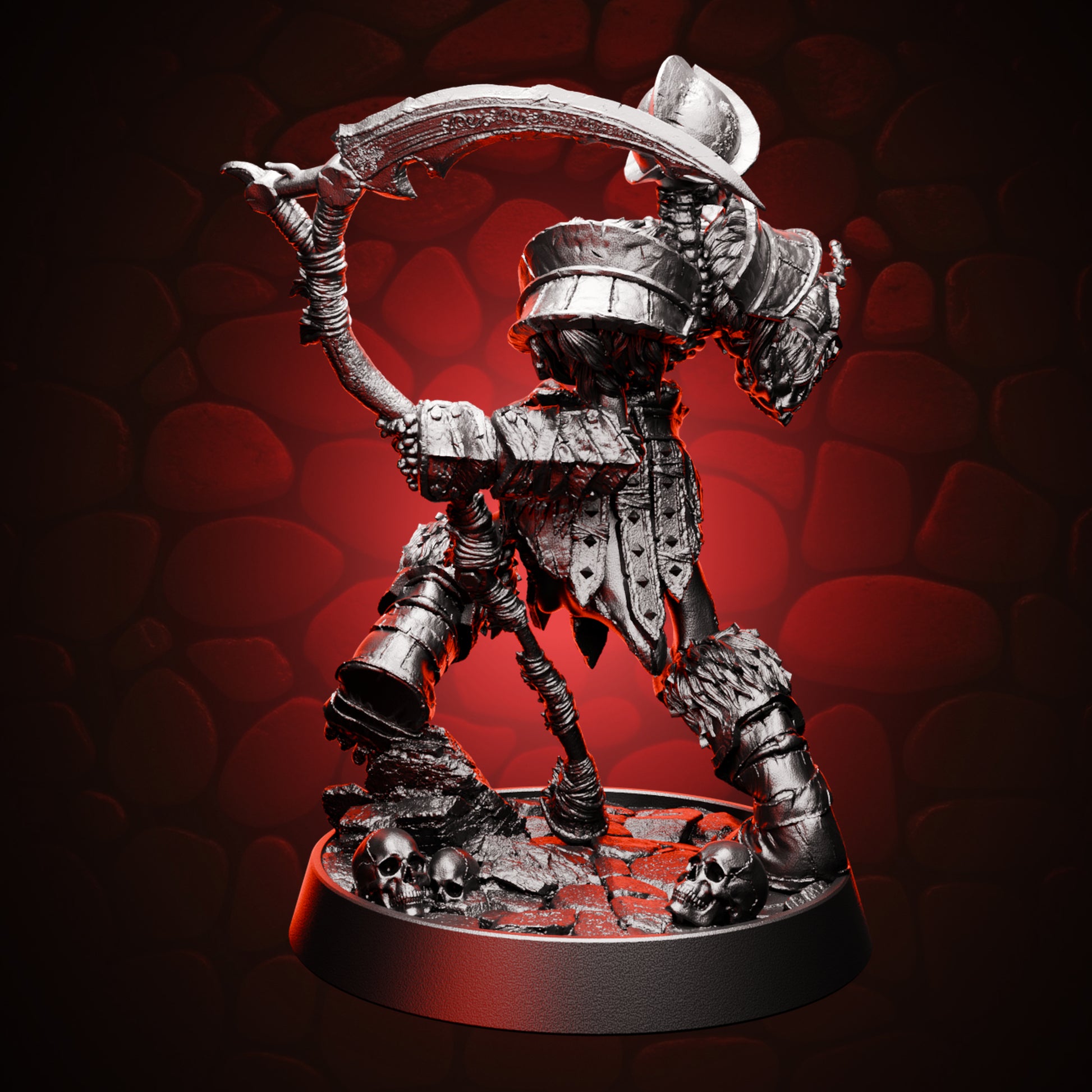 Skeleton Soilder Scythe back