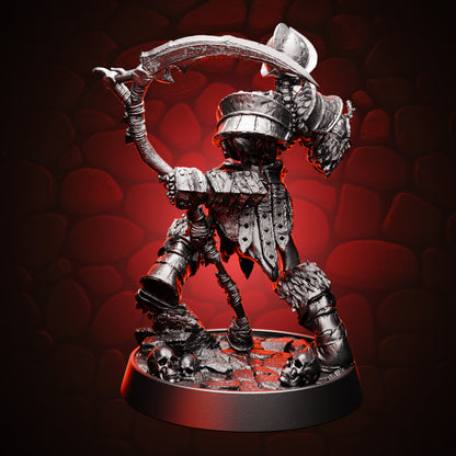 Skeleton Soilder Scythe back
