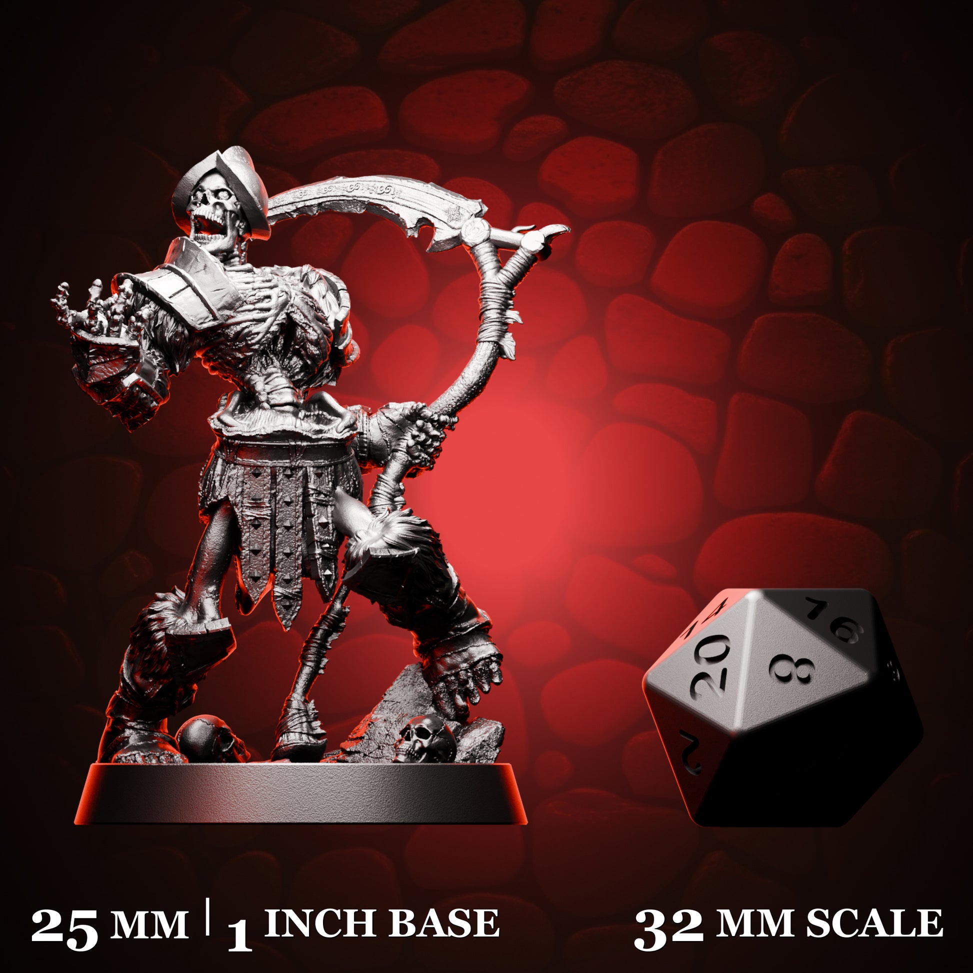 Skeleton Soilder Scythe d20