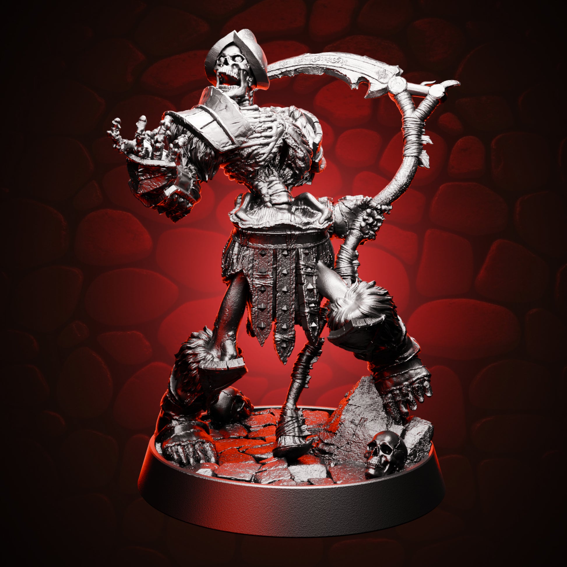 Skeleton Soilder Scythe front