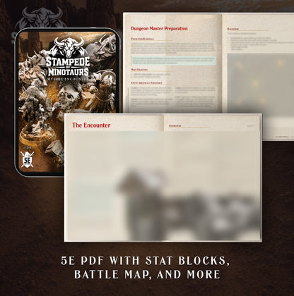 Stampede of Minotaurs | 5e Ready to Run 5e Mythic Encounter