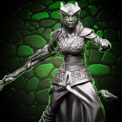Tiefling Wizard - Staff