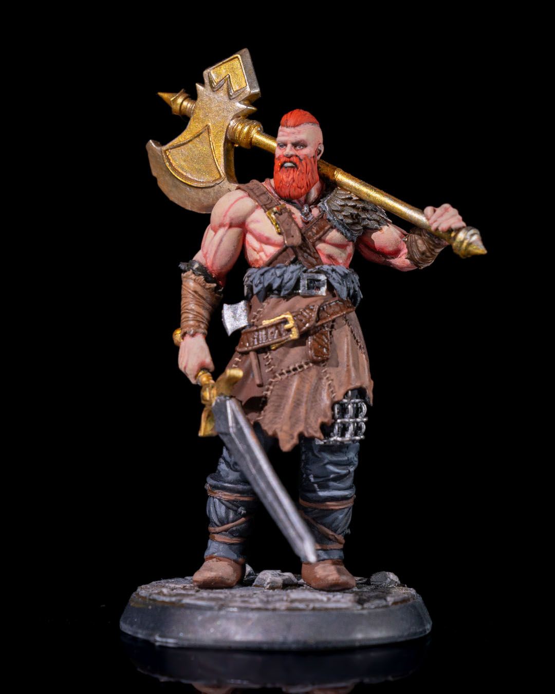 Human Barbarian - Axe & Sword