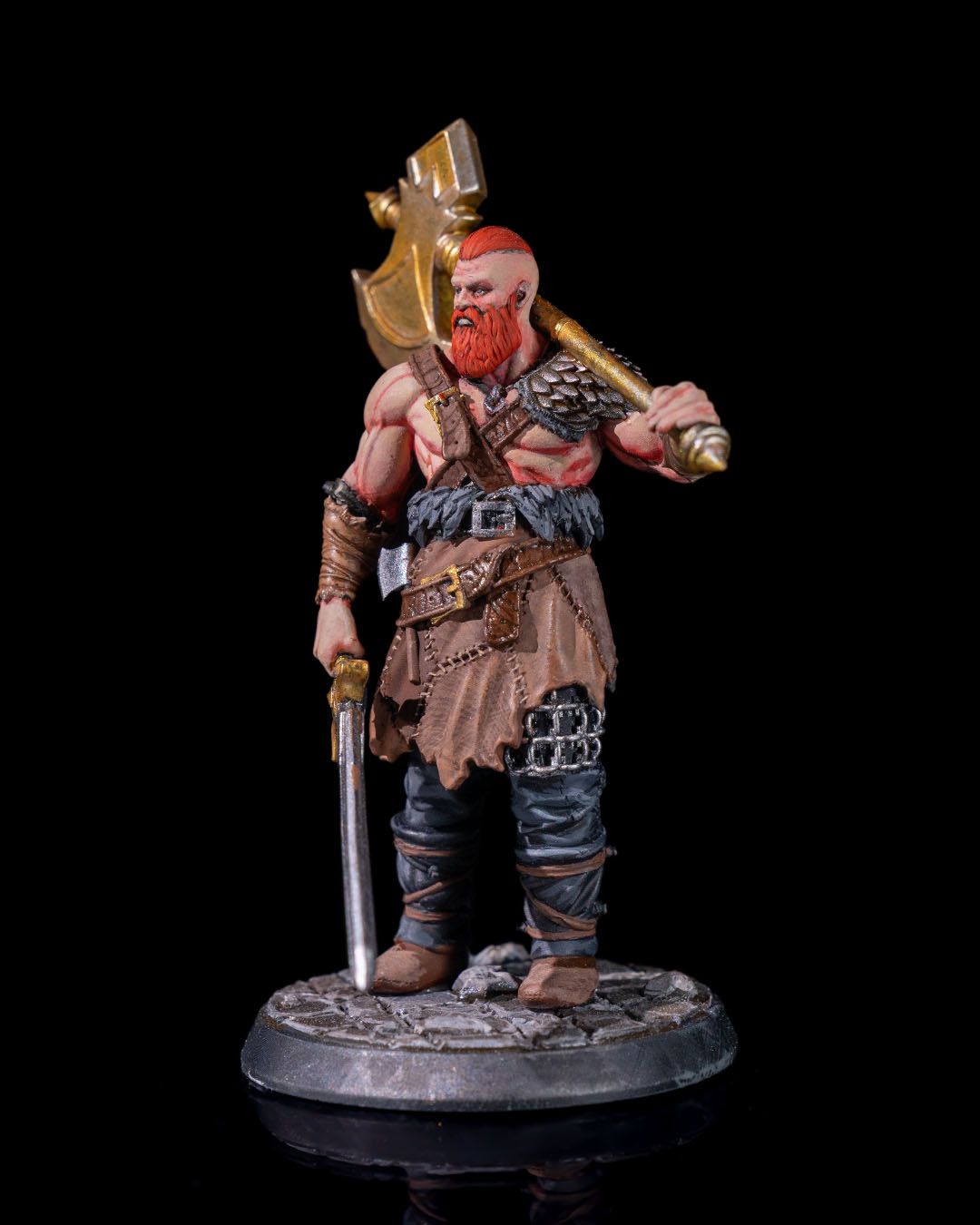 Human Barbarian - Axe & Sword
