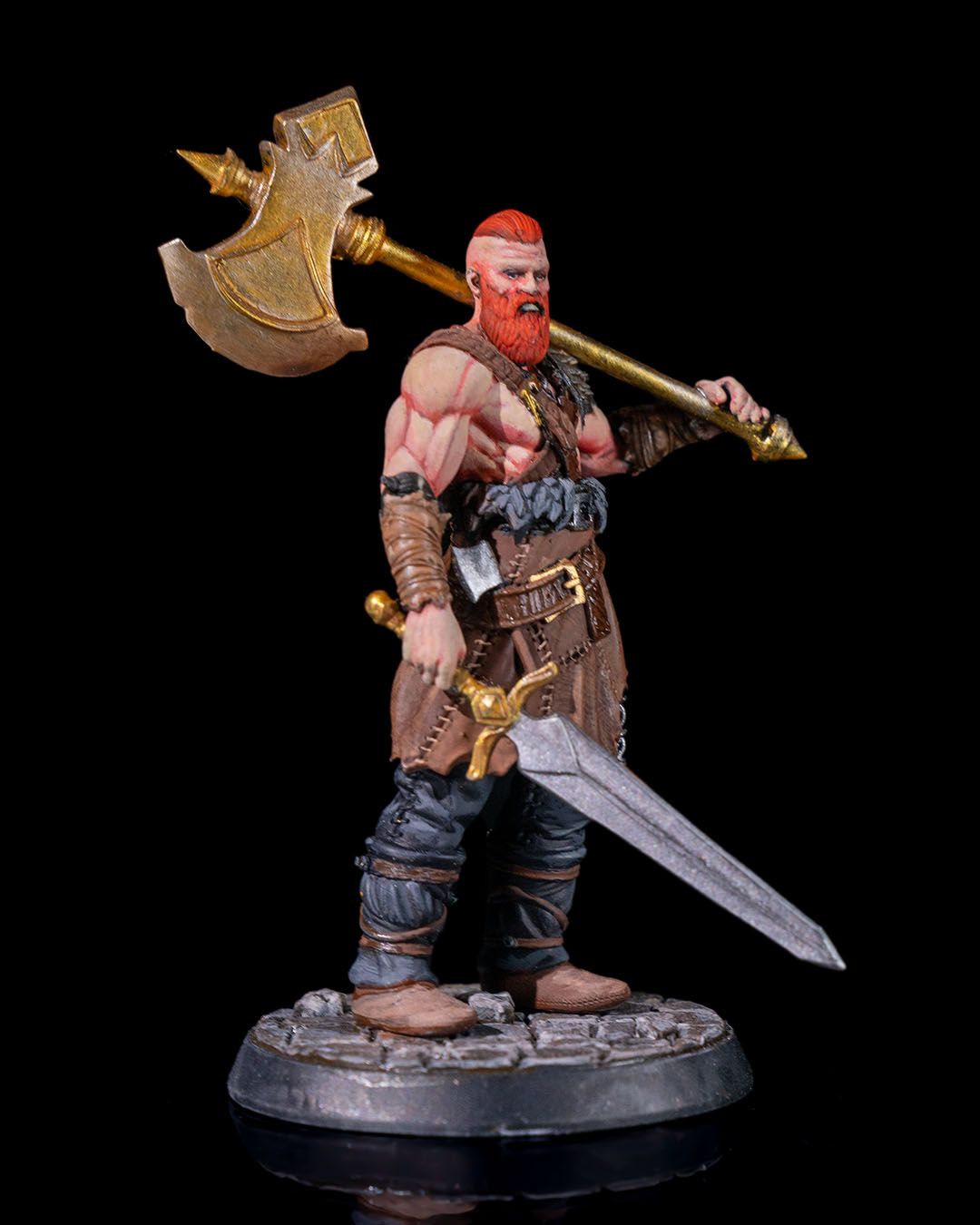 Human Barbarian - Axe & Sword