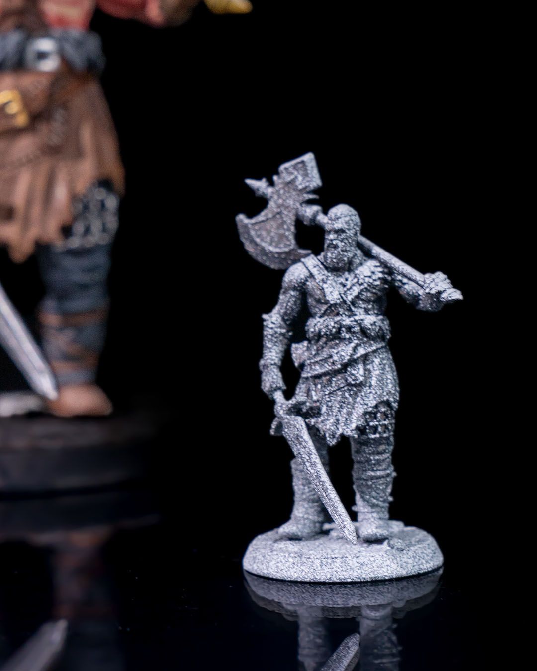Human Barbarian - Axe & Sword