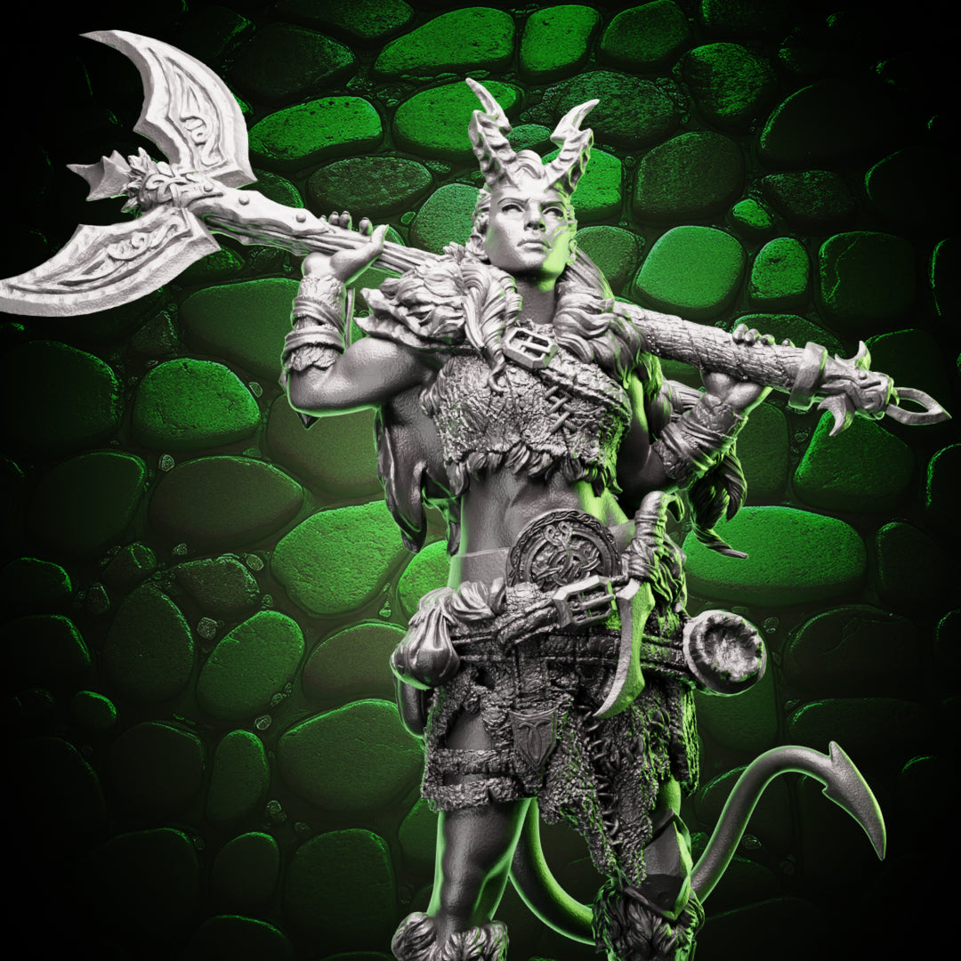 Tiefling Barbarian | Axe | 5e