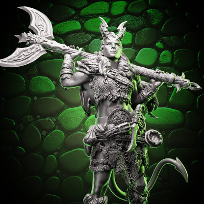 Tiefling Barbarian | Axe | 5e