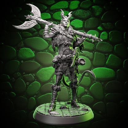 Tiefling Barbarian | Axe | 5e