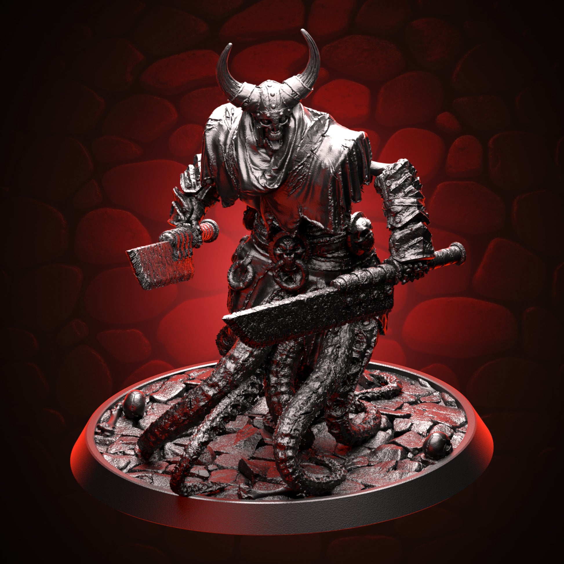 Twisted Skeleton Knight - Dual Cleavers Top right