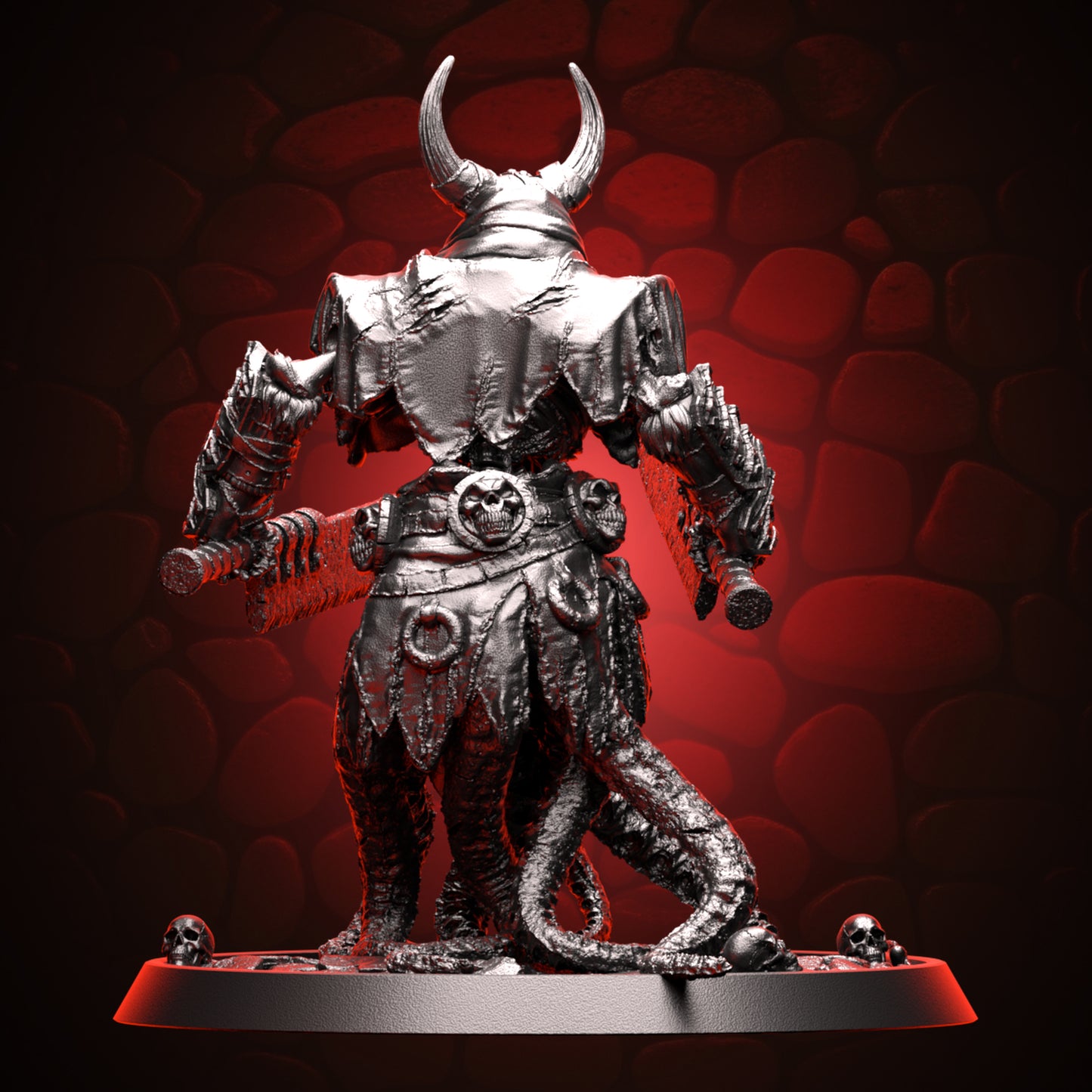 Twisted Skeleton Knight - Dual Cleavers_Back